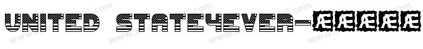 UNITED STATE4EVER字体转换